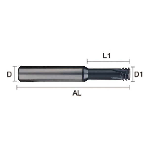 Thread mills dimensions